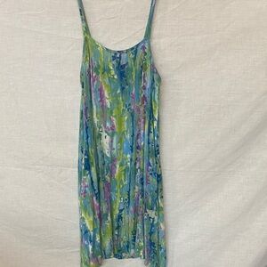 BAMBOO Vibrant Floral Mini Dress